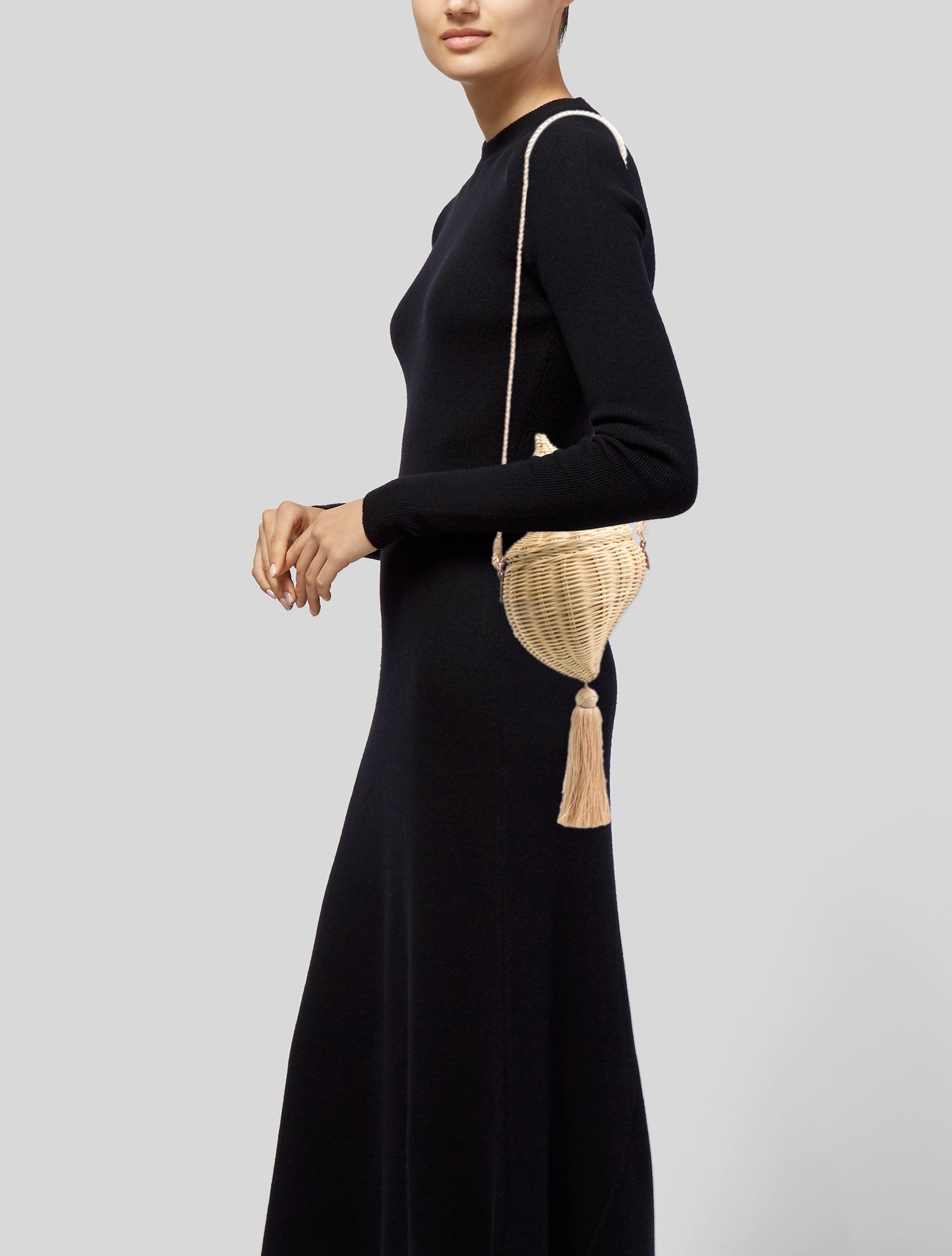 Poolside Rattan Shoulder Bag w/ Tags