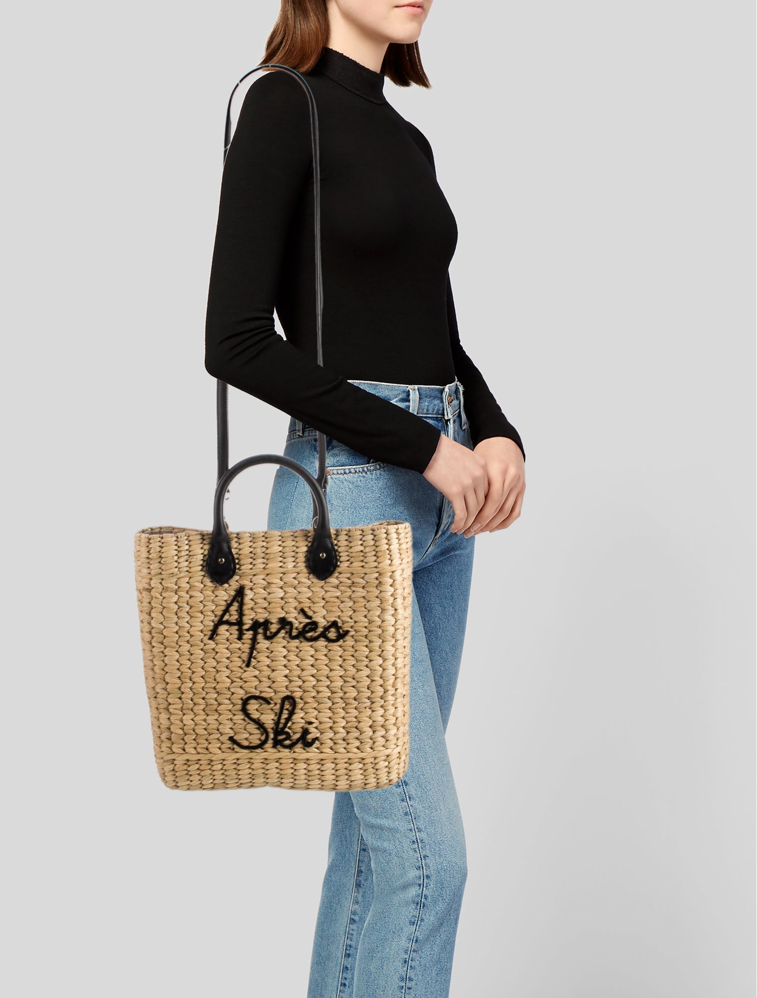 Poolside Wicker Bucket Bag