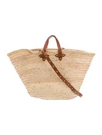 Poolside Straw Top Handle Bag