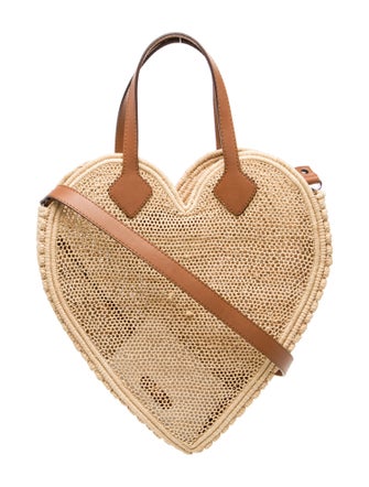 Poolside Raffia Top Handle Bag