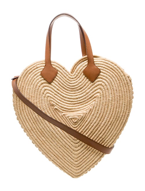 Poolside Raffia Top Handle Bag