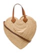 Poolside Raffia Top Handle Bag