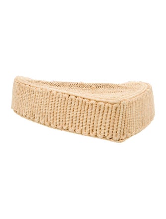 Poolside Raffia Top Handle Bag