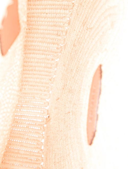 Poolside Raffia Top Handle Bag