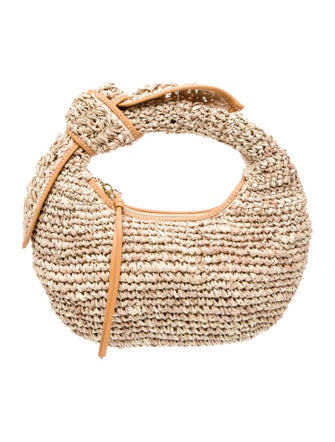 Poolside Raffia Top Handle Bag