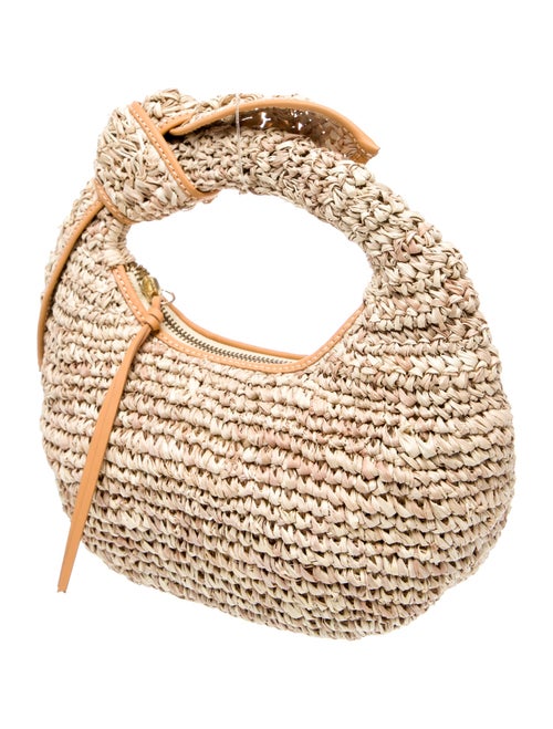 Poolside Raffia Top Handle Bag