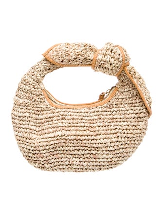 Poolside Raffia Top Handle Bag