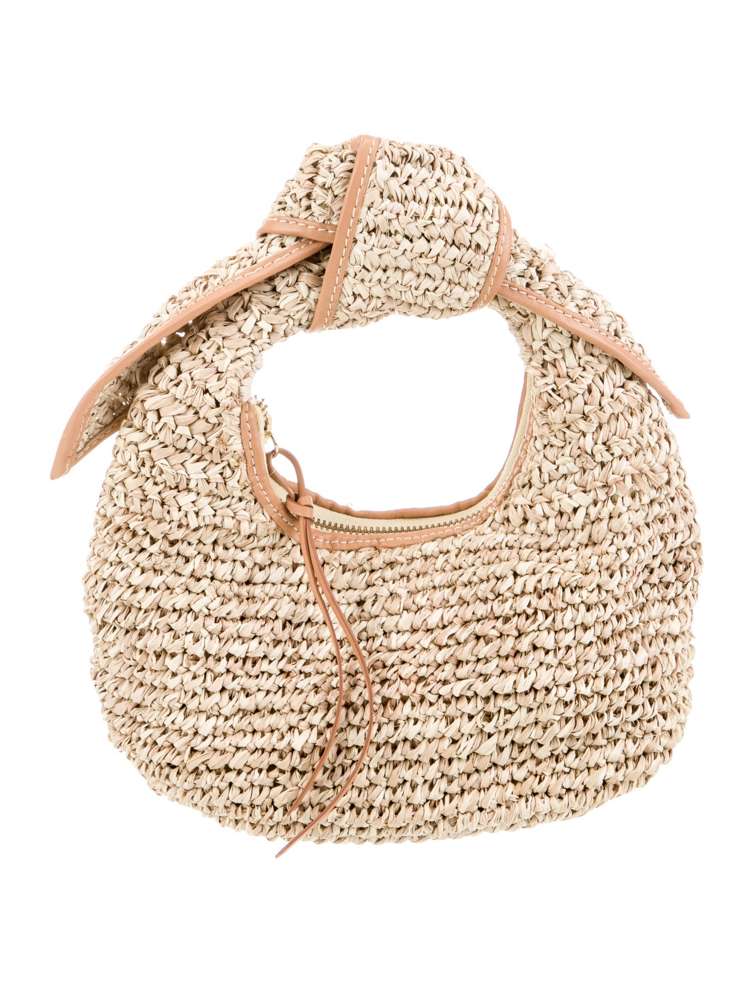 Poolside Raffia Top Handle Bag