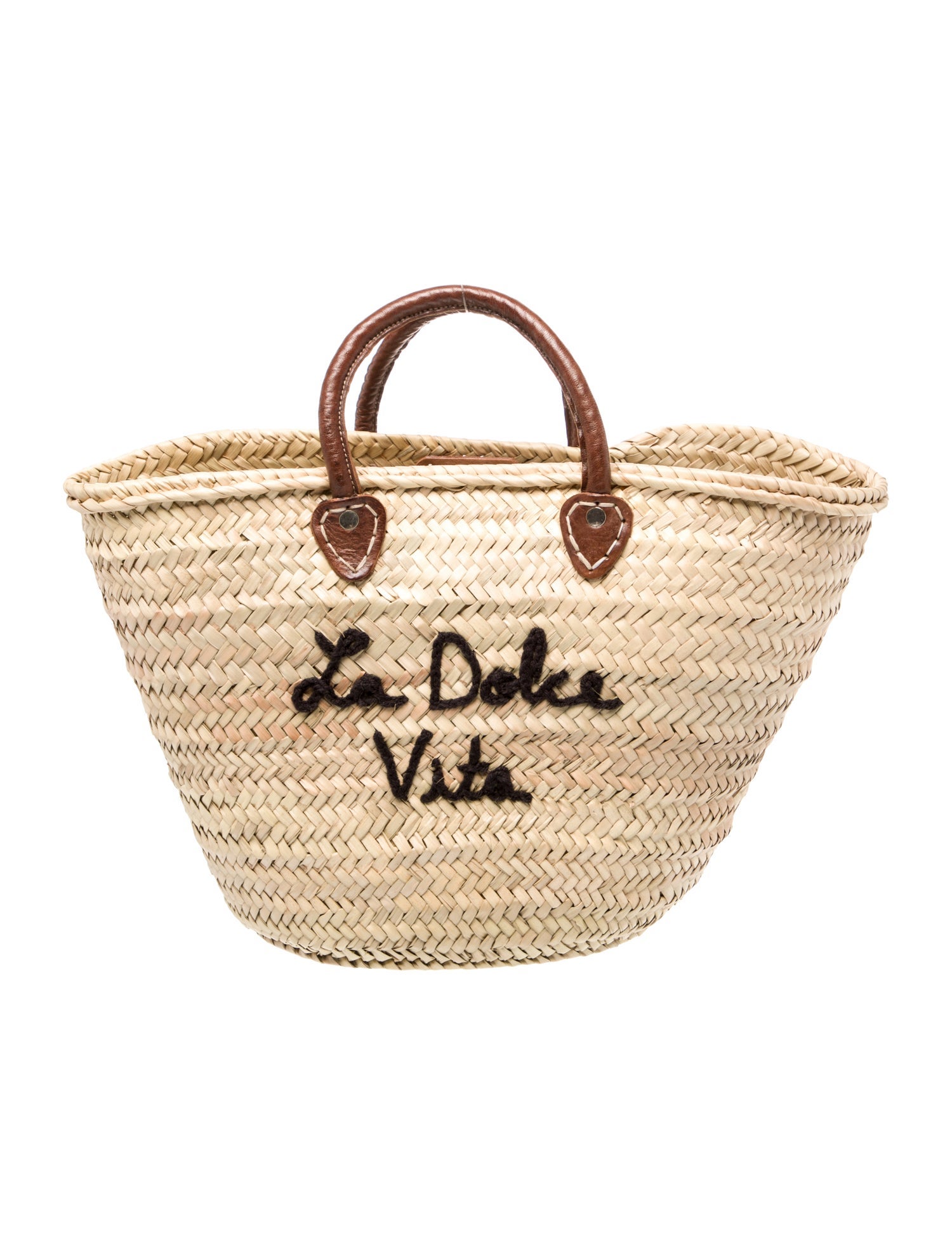 Poolside Straw Bucket Bag