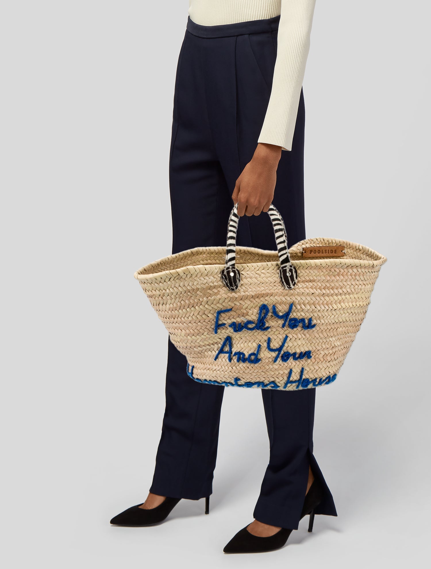 Poolside Straw Tote