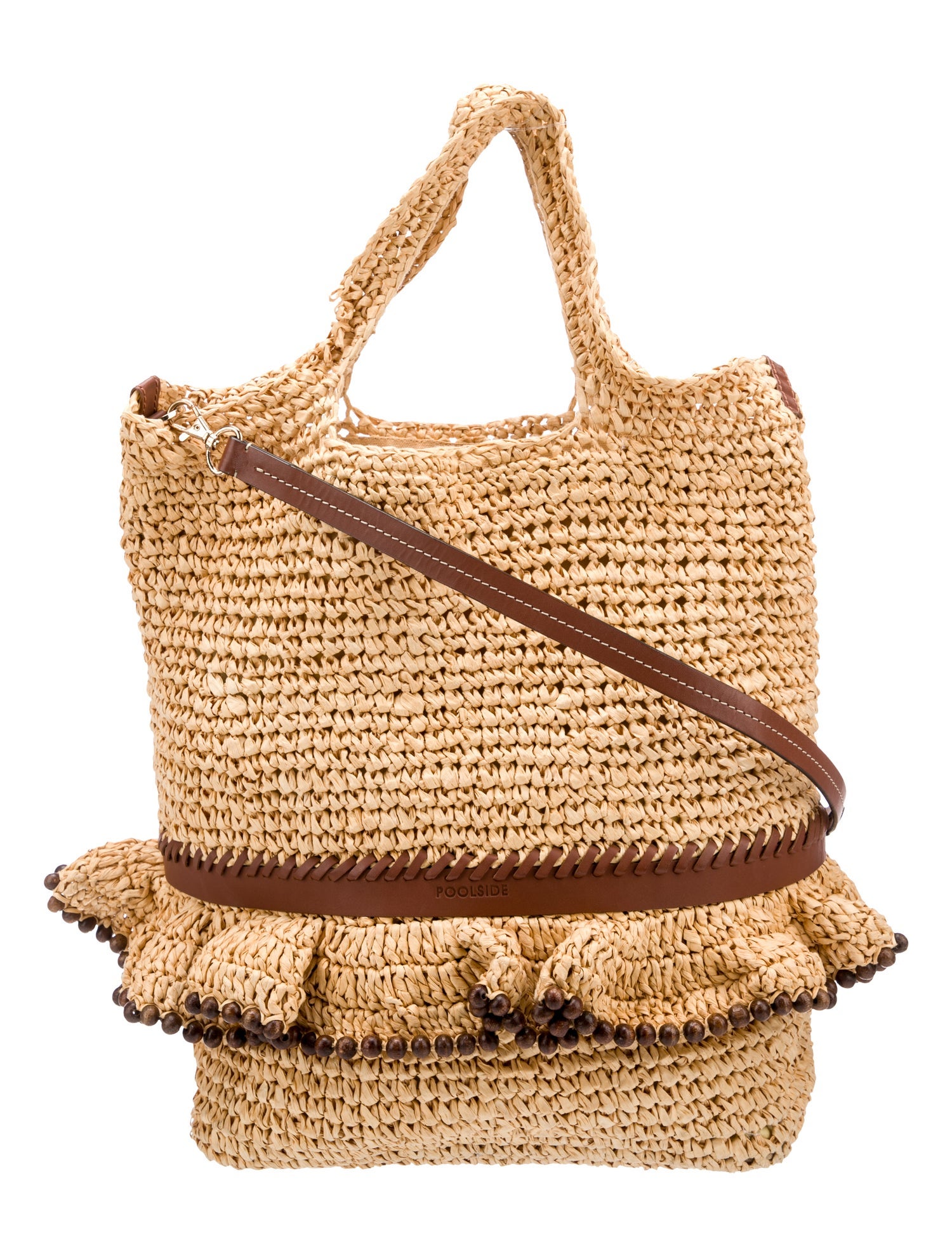 Poolside Straw Top Handle Bag