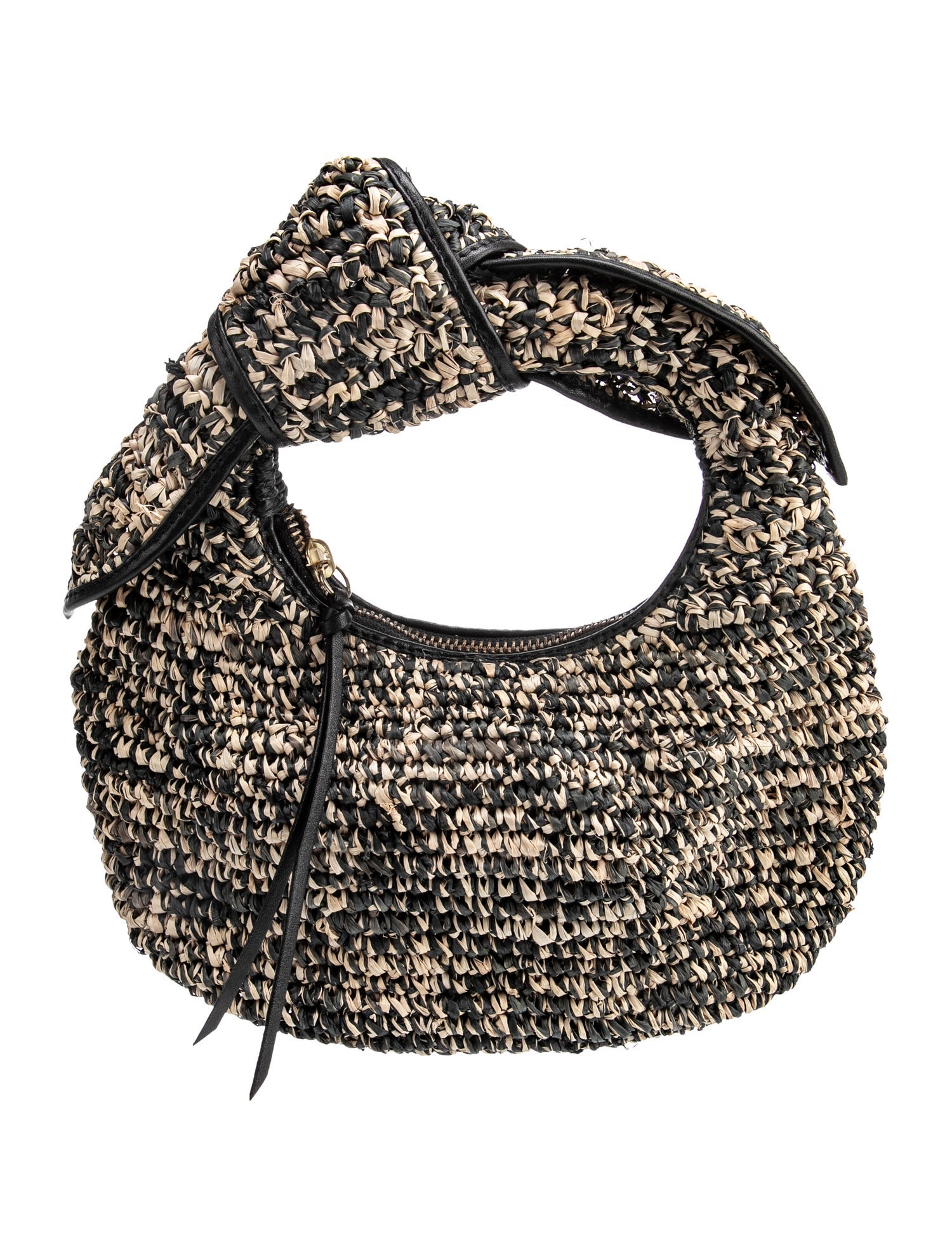 Poolside Raffia Top Handle Bag