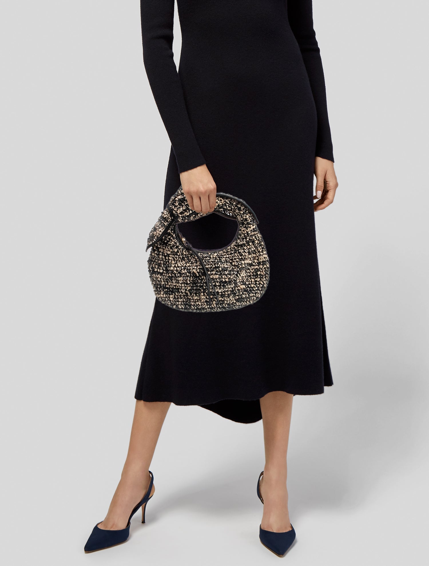 Poolside Raffia Top Handle Bag