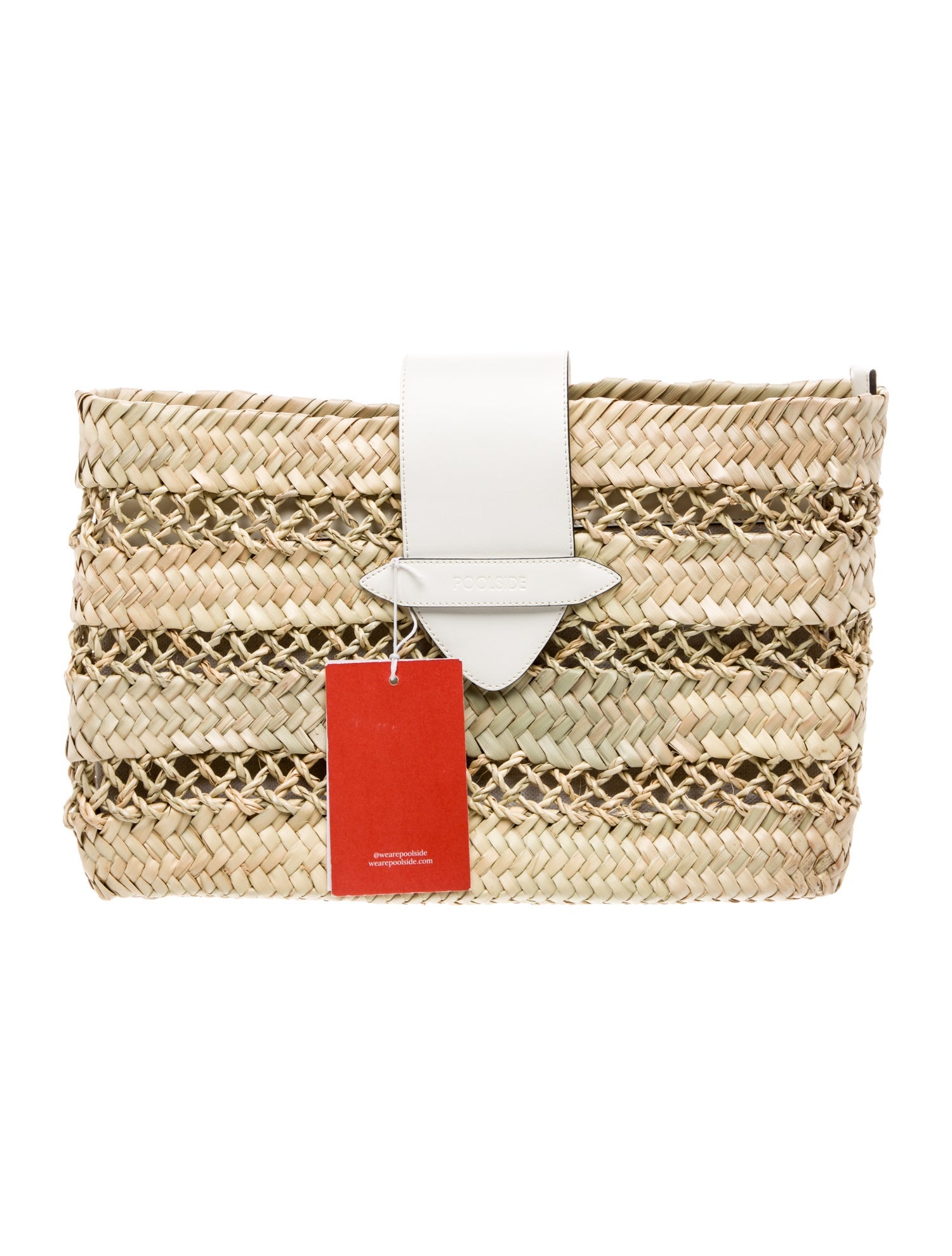 Poolside Straw Minaudière w/ Tags