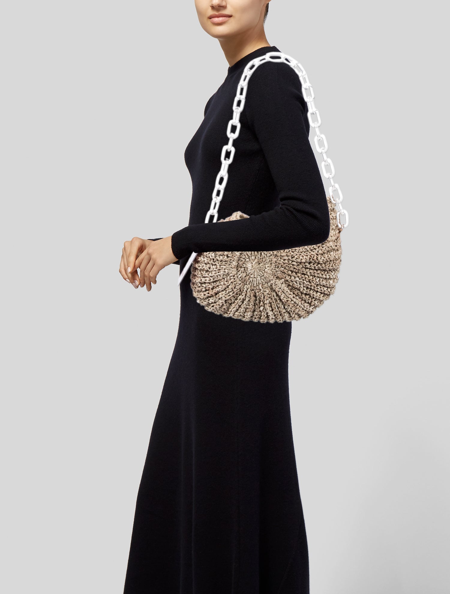 Poolside Raffia Shoulder Bag