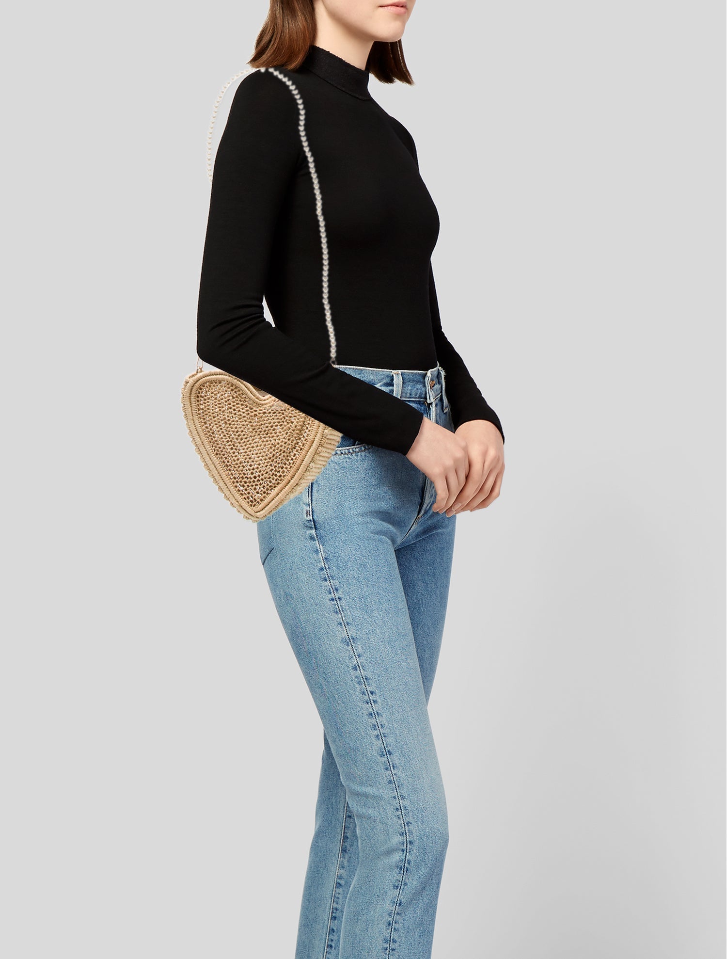 Poolside Raffia Shoulder Bag w/ Tags