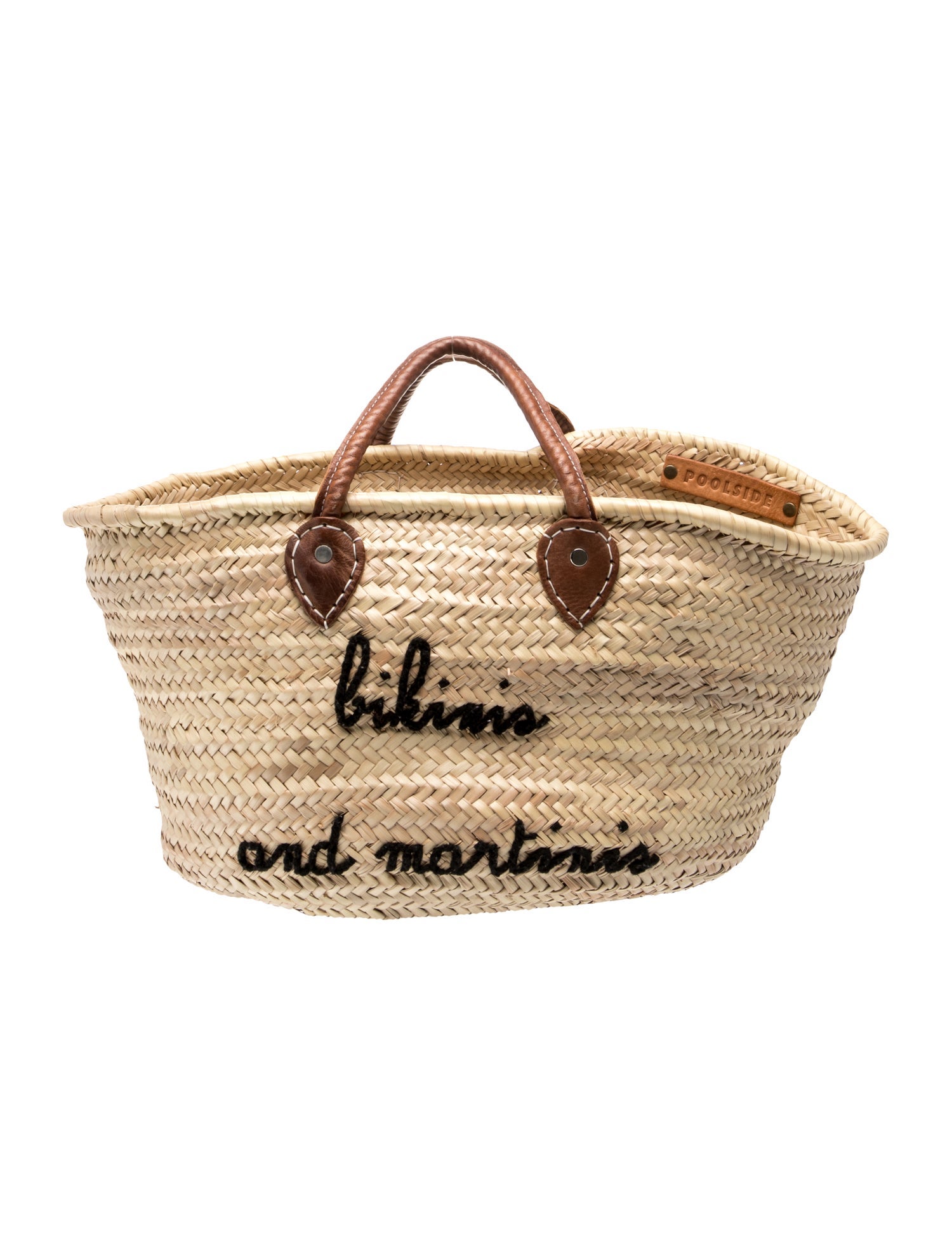 Poolside Straw Bucket Bag