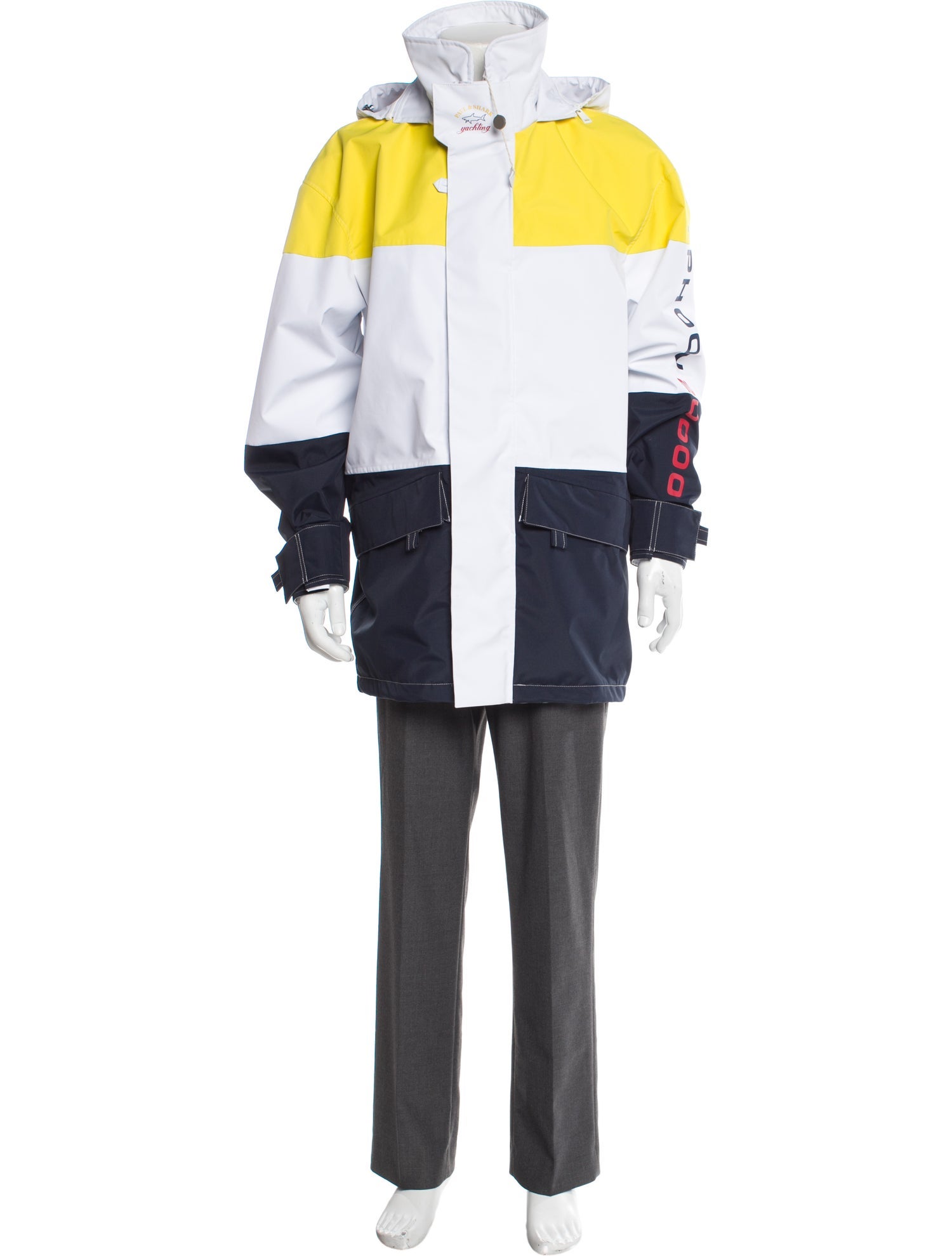 Paul & Shark Colorblock Pattern Parka