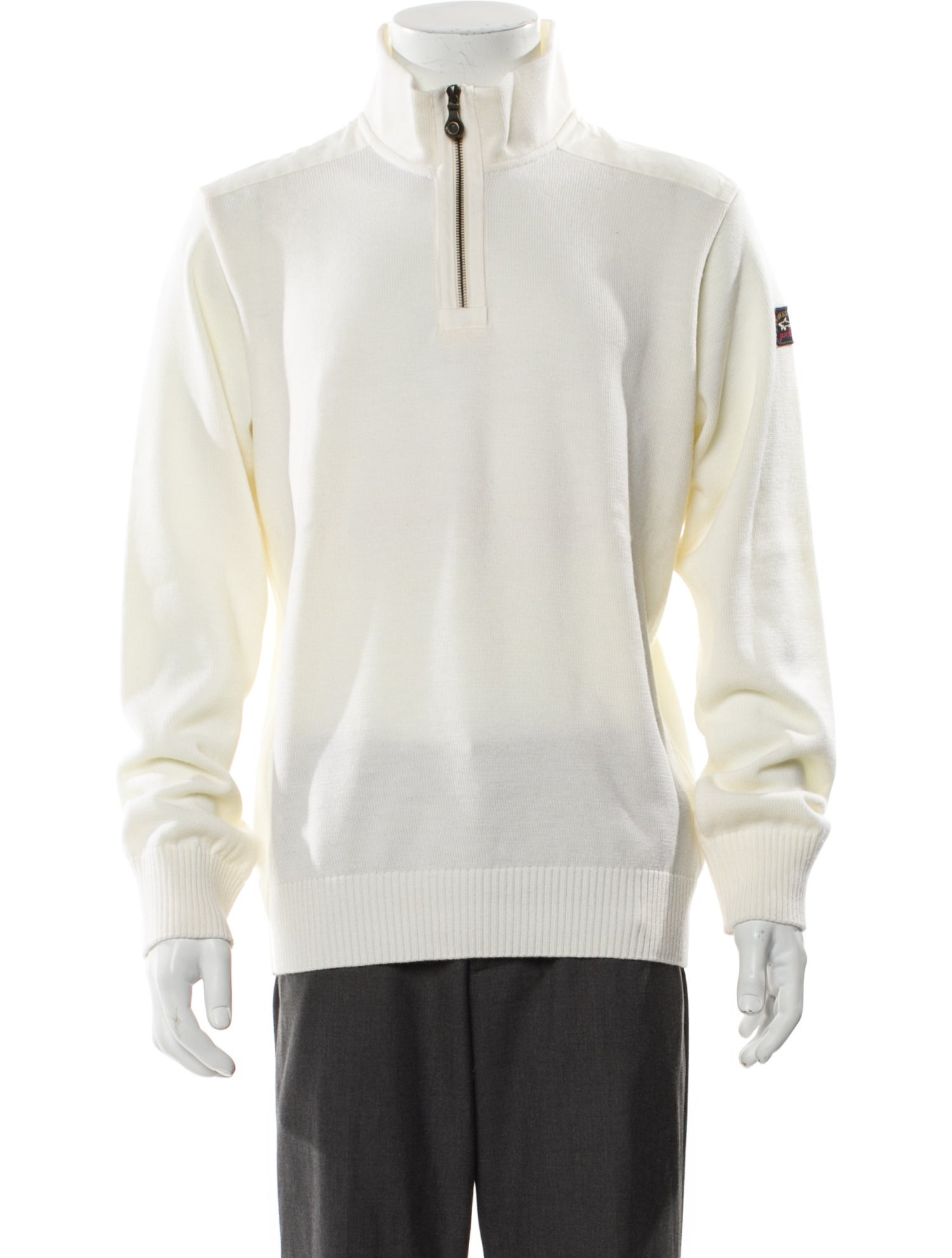 Paul & Shark Virgin Wool Mock Neck Polo Sweater w/ Tags