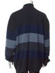 Paul & Shark Virgin Wool Colorblock Pattern Cardigan