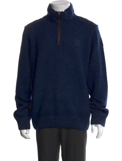 Paul & Shark Virgin Wool Turtleneck Polo Sweater