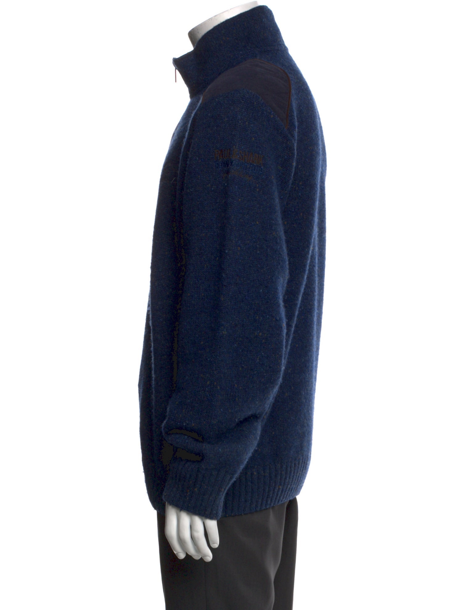 Paul & Shark Virgin Wool Turtleneck Polo Sweater