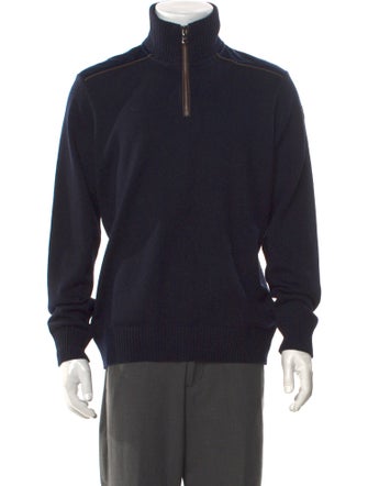 Paul & Shark Virgin Wool Turtleneck Polo Sweater