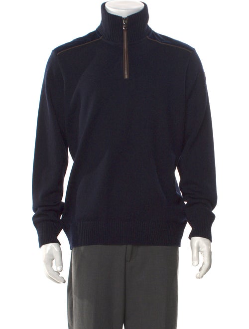 Paul & Shark Virgin Wool Turtleneck Polo Sweater