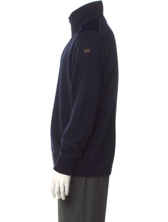 Paul & Shark Virgin Wool Turtleneck Polo Sweater