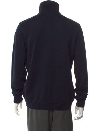 Paul & Shark Virgin Wool Turtleneck Polo Sweater