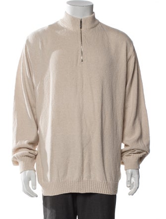 Paul & Shark Mock Neck Long Sleeve Polo Sweater