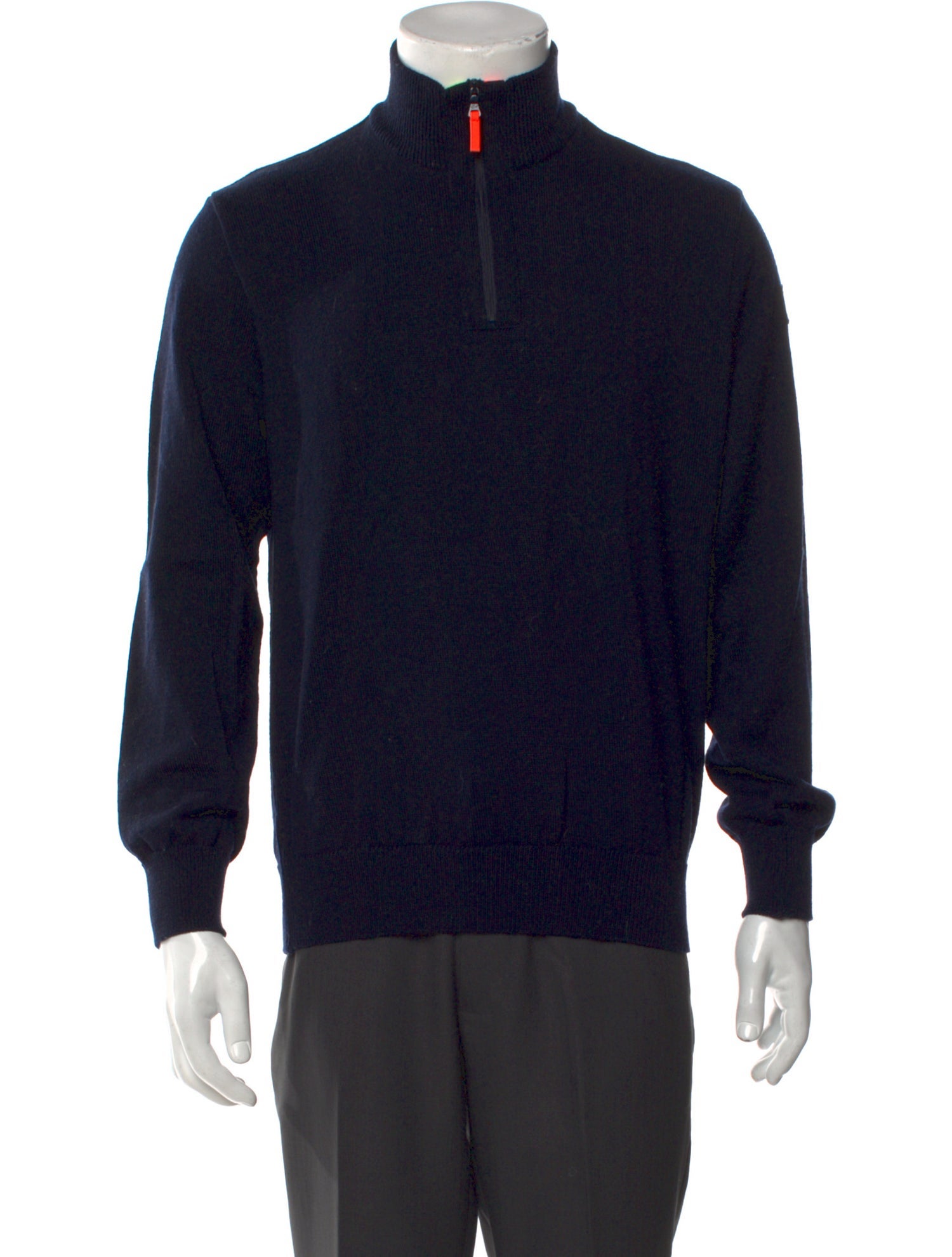Paul & Shark Virgin Wool Mock Neck Polo Sweater