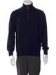 Paul & Shark Virgin Wool Mock Neck Polo Sweater