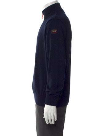 Paul & Shark Virgin Wool Mock Neck Polo Sweater