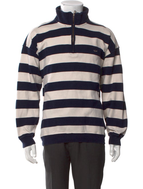 Paul & Shark Striped Mock Neck Pullover