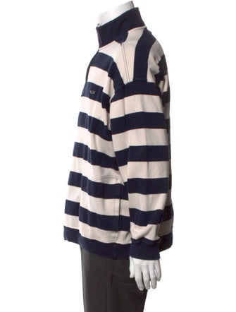 Paul & Shark Striped Mock Neck Pullover