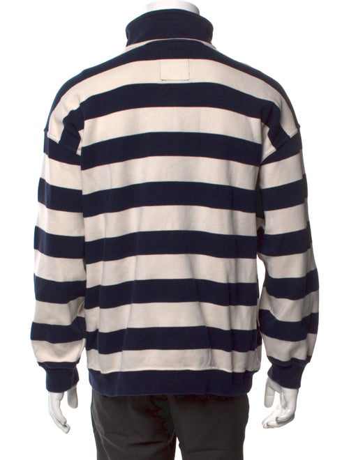 Paul & Shark Striped Mock Neck Pullover