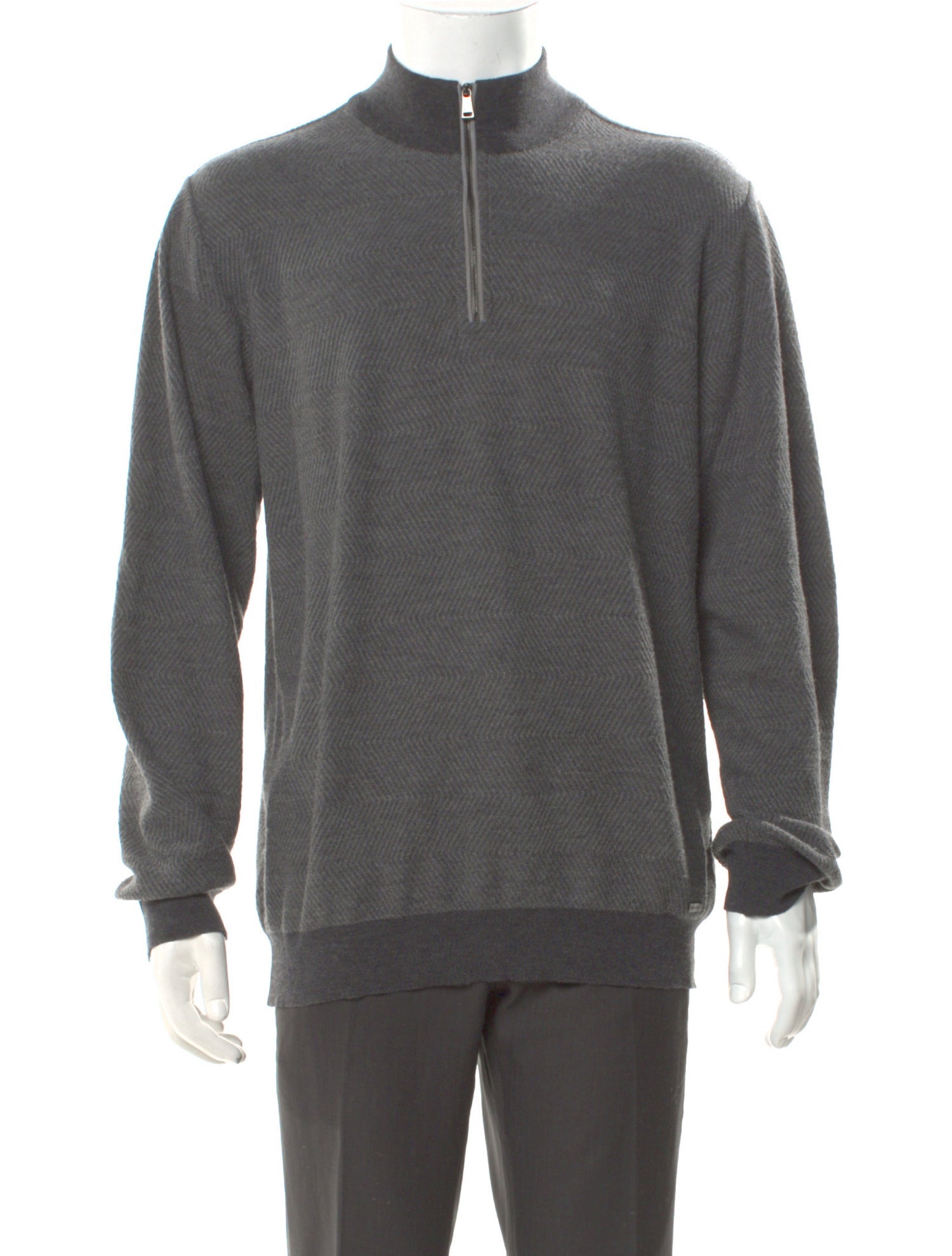 Paul & Shark Virgin Wool Mock Neck Pullover
