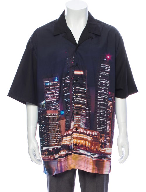 Pleasures Printed Short Sleeve Shirt Black