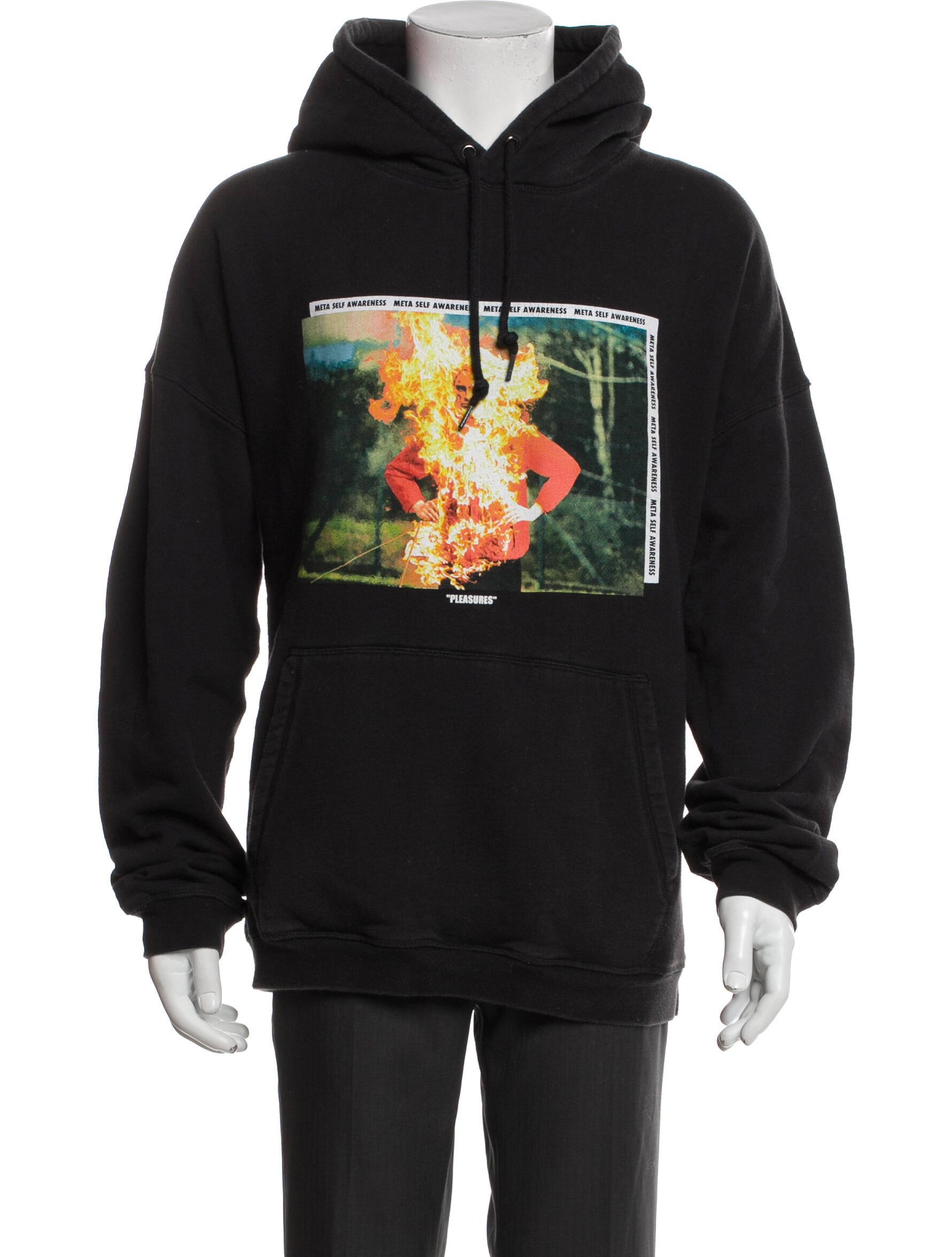 Pleasures Graphic Print Crew Neck Hoodie
