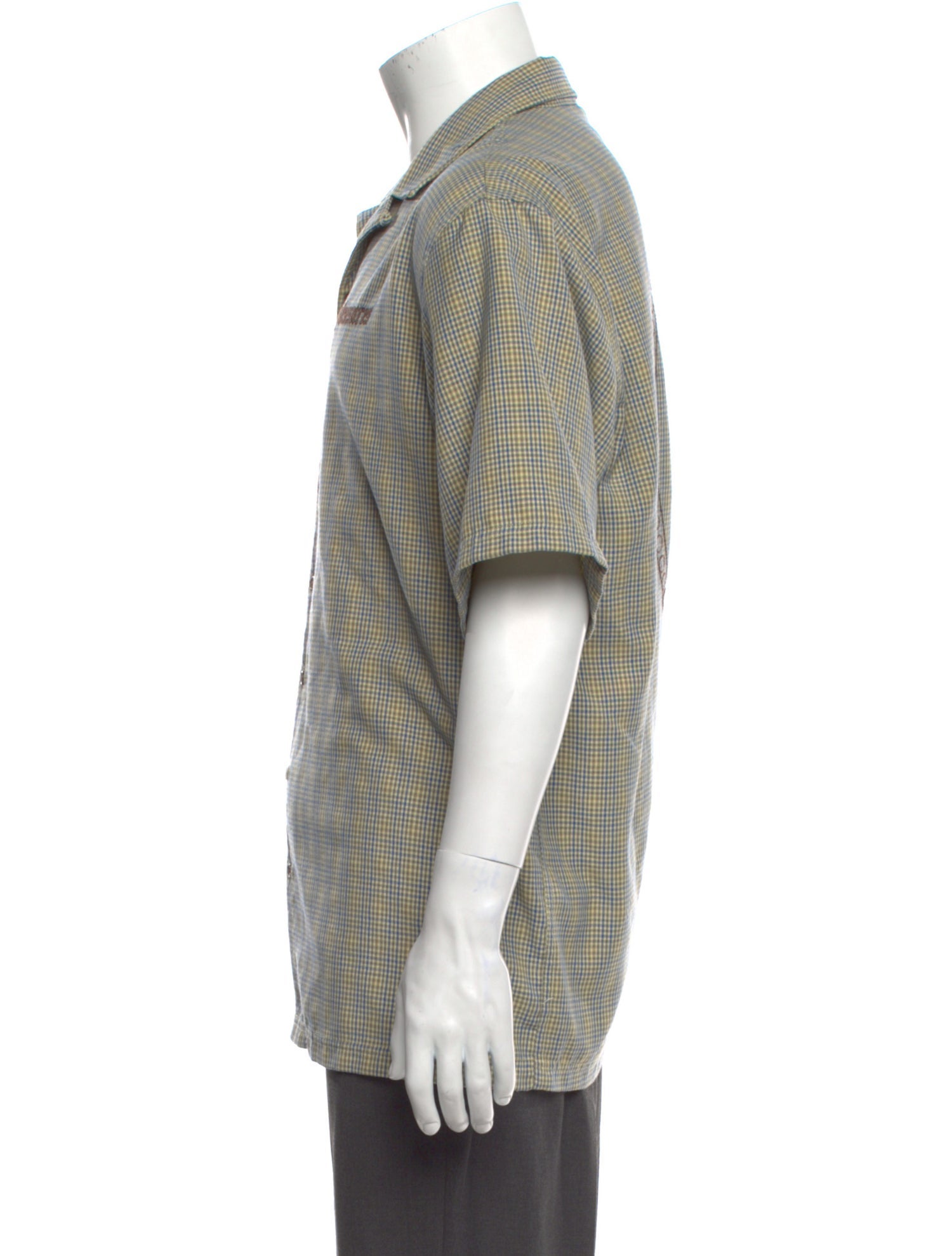 Pleasures Plaid Print Short Sleeve Shirt