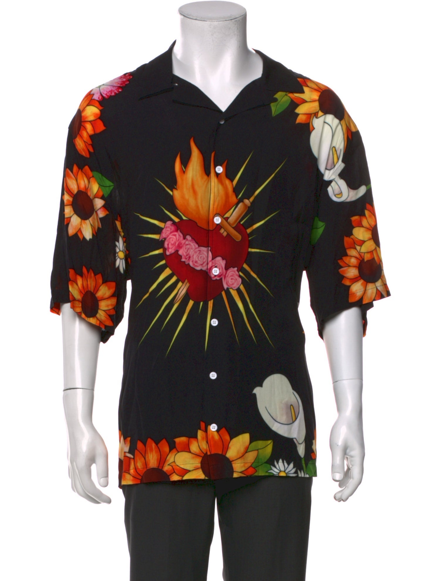 Pleasures Floral Print Short Sleeve Shirt