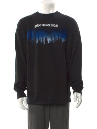 Pleasures Graphic Print Crew Neck Sweatshirt