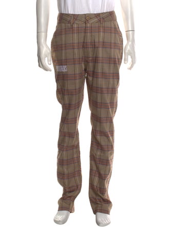 Pleasures Plaid Print Pants