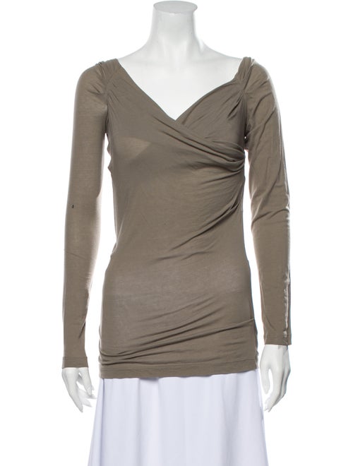 Plein Sud Jeanius Cowl Neck Long Sleeve Top