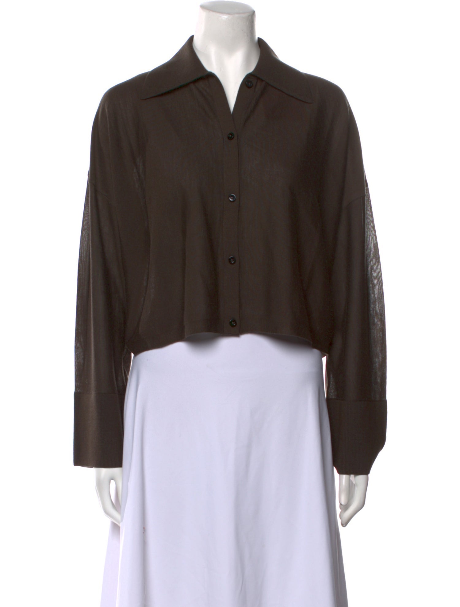 ply-knits Merino Wool V-Neck Sweater w/ Tags