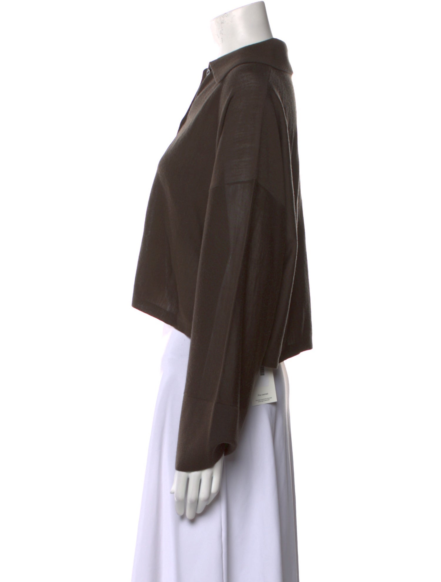 ply-knits Merino Wool V-Neck Sweater w/ Tags