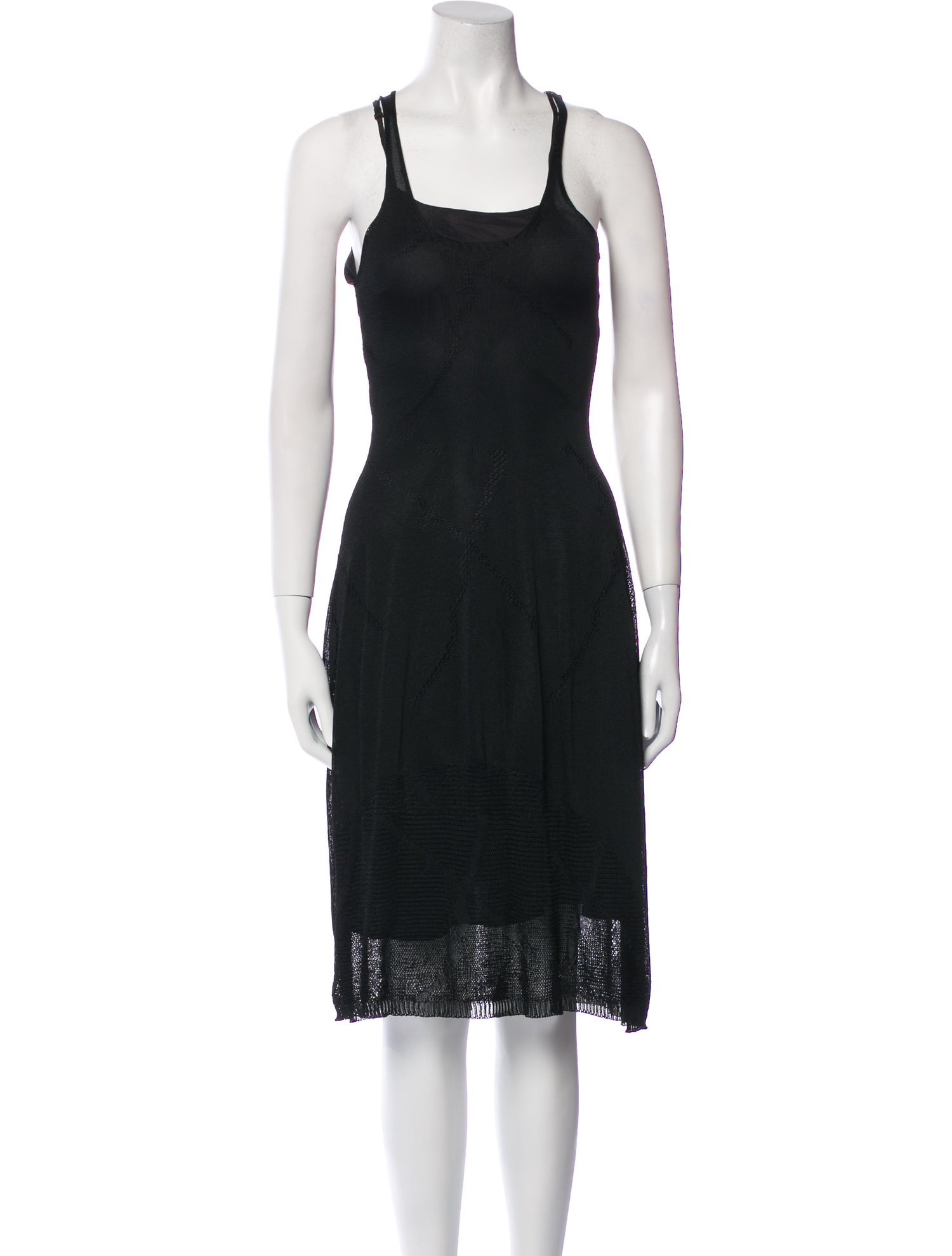 M.PATMOS Square Neckline Midi Length Dress