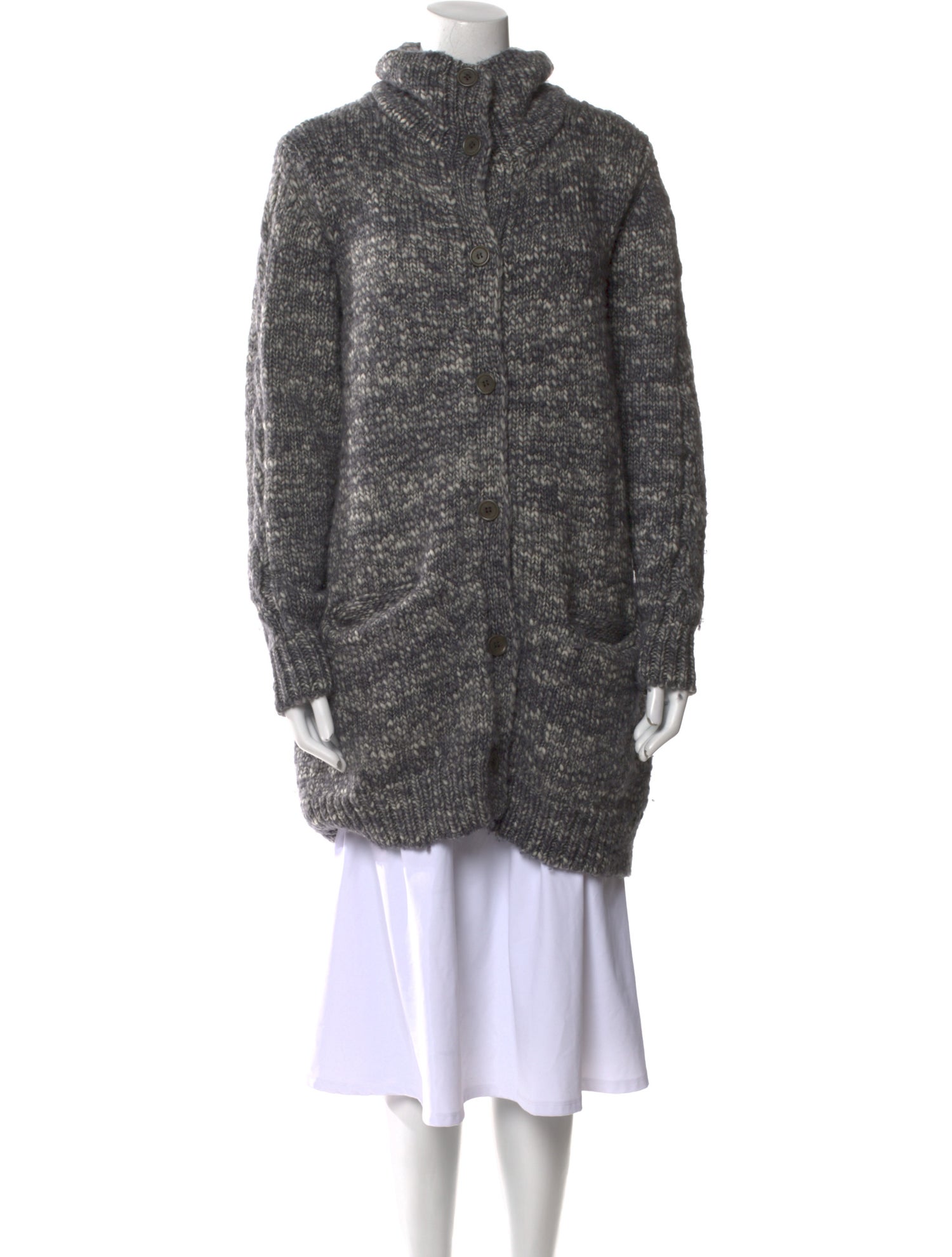 M.PATMOS Merino Wool Mock Neck Sweater