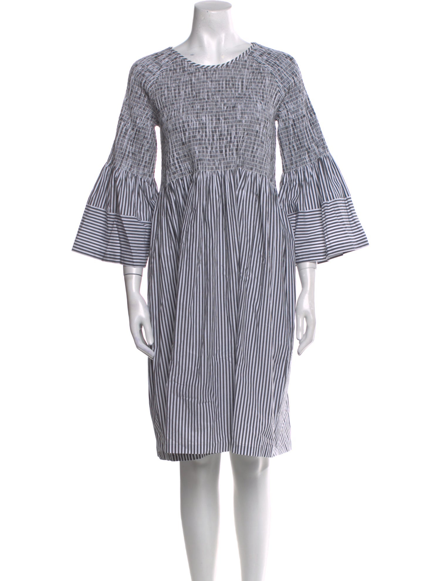 M.PATMOS Striped Knee-Length Dress